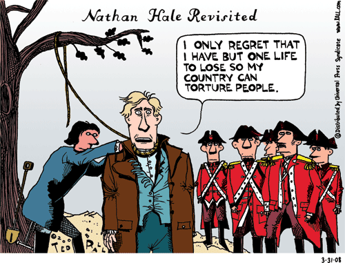 Nathan Hale Cartoon